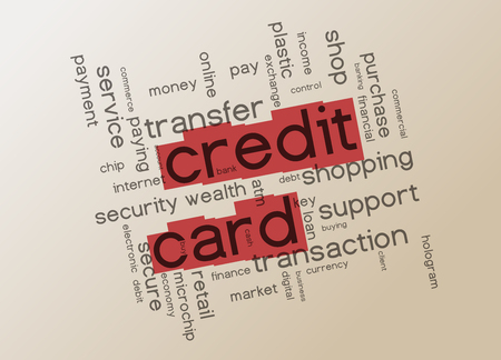 Credit card and internet security conceptのイラスト素材