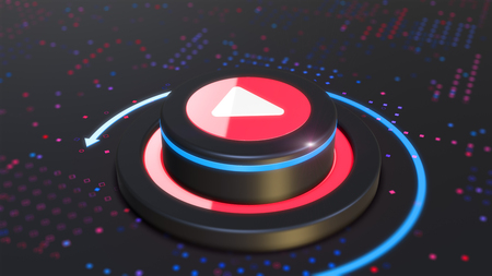 Button Play media video content
