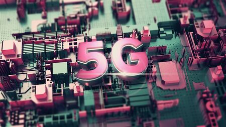 5G generation fast wireless network technology. Broadband access background