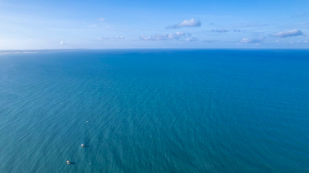 Aerial view of Pipa beach in Tibau do Sul, Rio Grande do Norte, Brazil.の写真素材