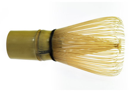 Hand Held Bamboo Tea Whisk for Matcha Teaの写真素材