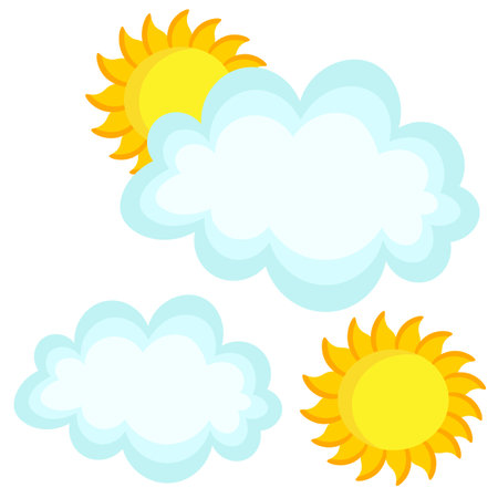 Summer Day Illustration Vectorのイラスト素材