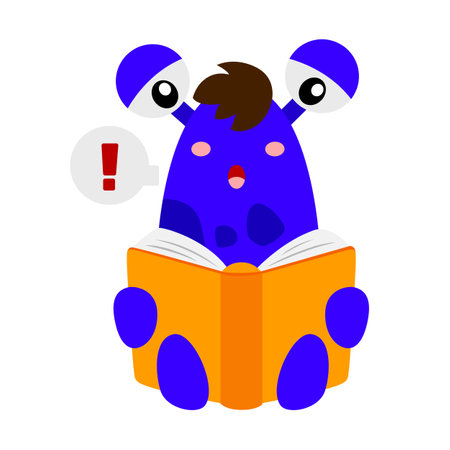 Cute and Funny and Colorful Minster School Art Cartoon Illustration Vector Clipart Sticker Decoration Backgroundのイラスト素材