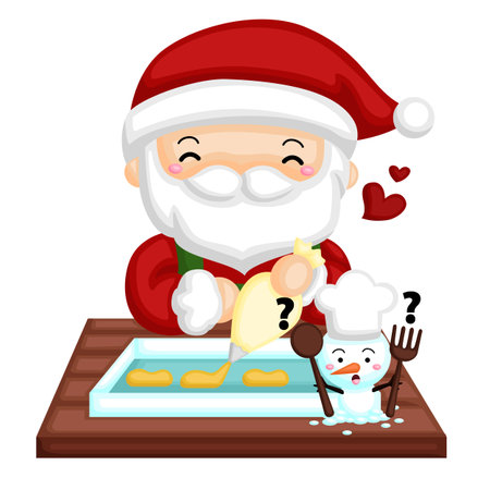Colorful Santa Claus Character Christmas Cartoon Illustration Vector Clipart Sticker Decoration Backgroundのイラスト素材