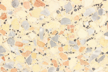 colorful terrazzo floor texture backgroundの写真素材