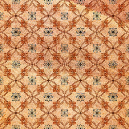 Old decorative sandstone tile background patterns In the park public.の写真素材