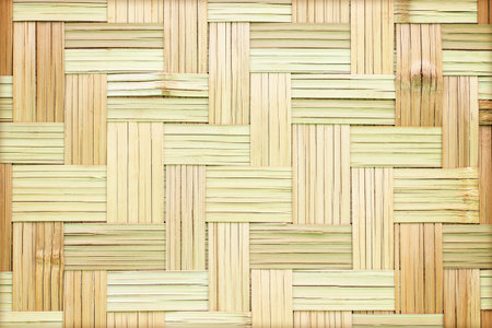 close up woven bamboo pattern