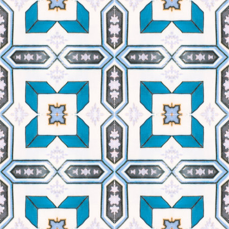 Beautiful ceramic tiles patterns handcraft from thailand.
