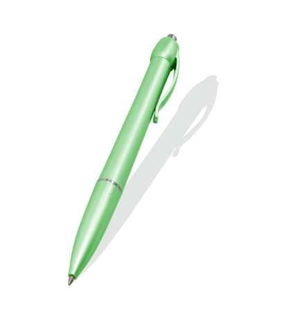 old metal  pen isolated on white backgroundの写真素材