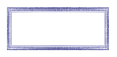 Old blue picture frames. Isolated on white backgroundの写真素材