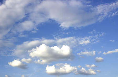 Sky with clouds and seasonal changes.の写真素材
