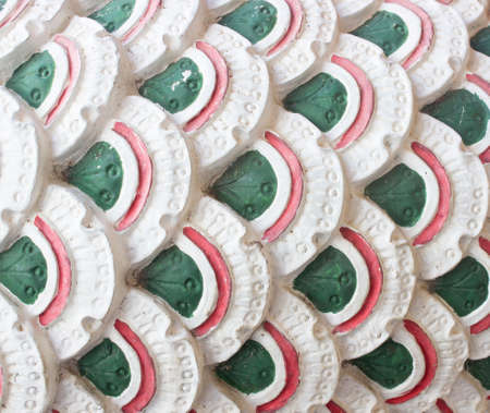 Thai art and dragon scales.の写真素材