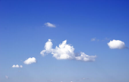 blue sky with cloud and seasonal changes.の写真素材
