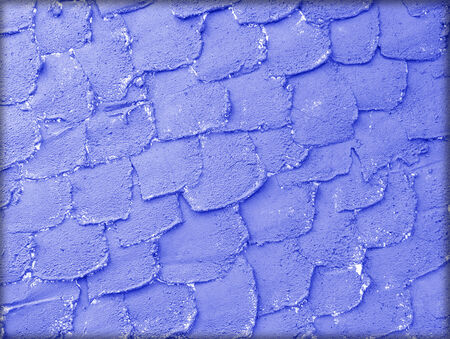 Background of the red cement wall is plaster rough styleの写真素材
