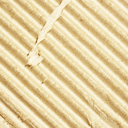 Brown corrugated cardboard sheet backgroundの写真素材