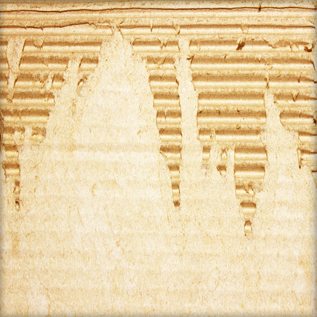 Brown corrugated cardboard sheet backgroundの写真素材