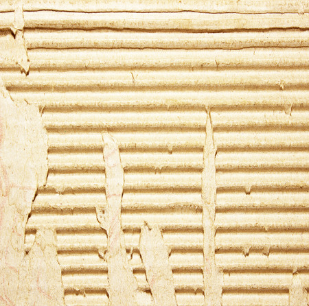Brown corrugated cardboard sheet backgroundの写真素材