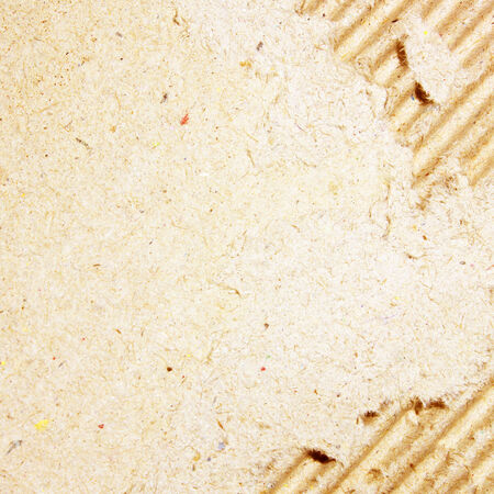 Brown corrugated cardboard sheet backgroundの写真素材