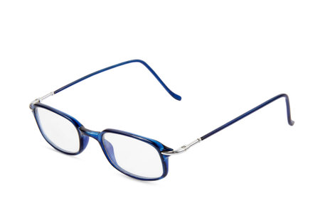 black glasses, isolated on whiteの写真素材