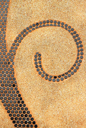 Stone tile texture and background walk in the park.の写真素材