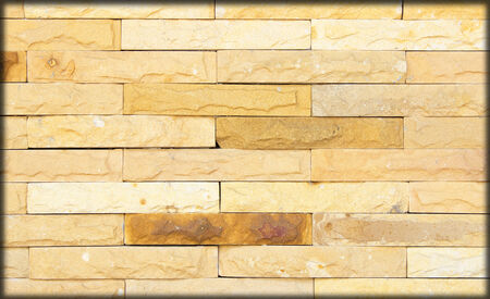 Background of stone wall made with blocksの写真素材
