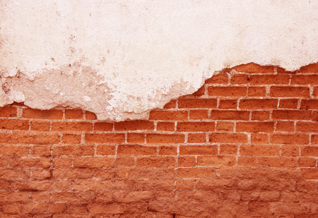 old brick wall cracked concrete vintage  backgroundの写真素材