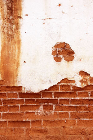 old brick wall cracked concrete vintage  backgroundの写真素材