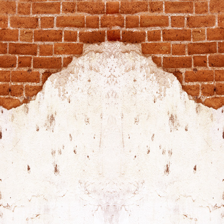 old brick wall cracked concrete vintage  backgroundの写真素材