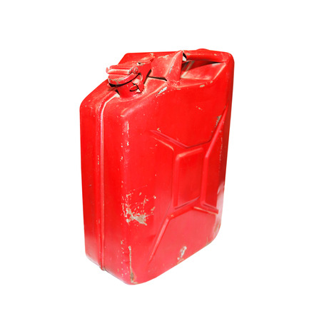 gasoline tank isolated on white backgroundの写真素材