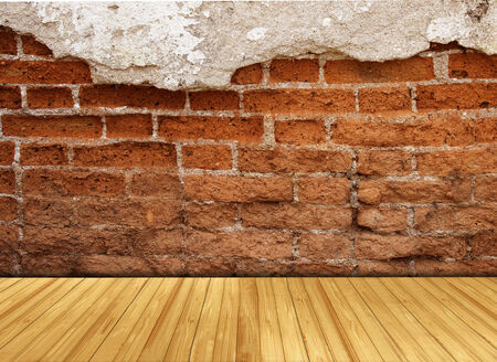 old brick wall cracked concrete vintage  backgroundの写真素材