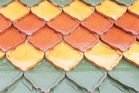 Roof tiles backgroundの写真素材