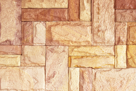 sand stone wall of decorateの写真素材