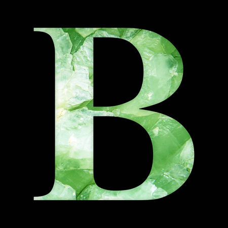 One letter of marble stone texture alphabetの写真素材