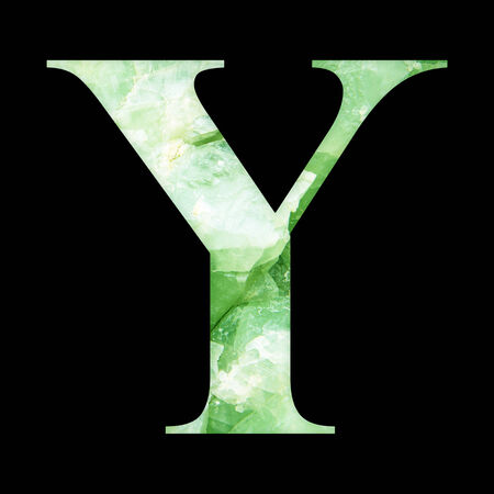 One letter of marble stone texture alphabetの写真素材