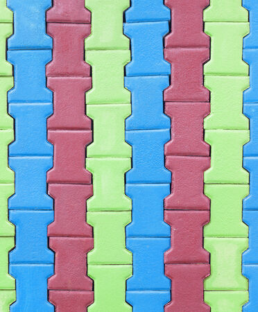 colorful of Paving blocks backgroundの写真素材