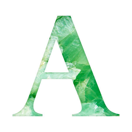 One letter of marble stone texture alphabetの写真素材
