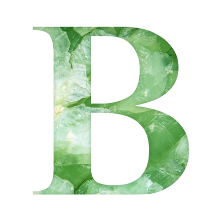 One letter of marble stone texture alphabetの写真素材