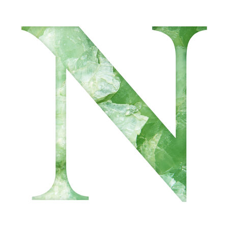 One letter of marble stone texture alphabetの写真素材