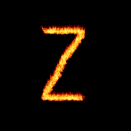 Fire letterの写真素材