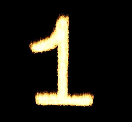 Fire number oneの写真素材