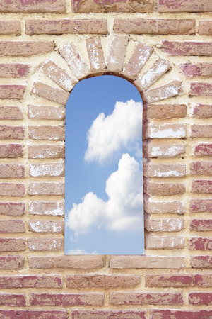 old brick wallの写真素材