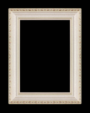 picture frames. Isolated on black backgroundの写真素材