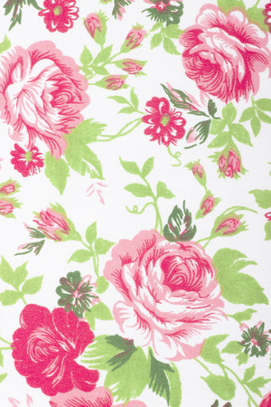 vintage style of tapestry flowers fabric pattern backgroundの写真素材