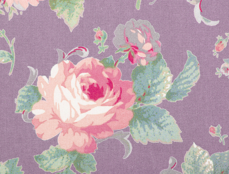 vintage style of tapestry flowers fabric pattern backgroundの写真素材