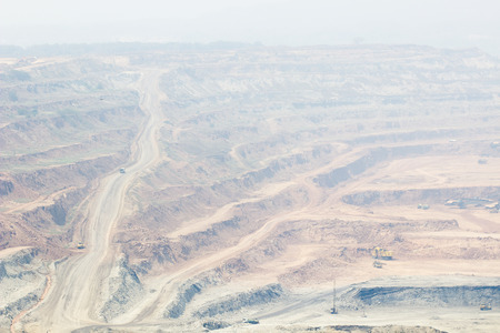 Mining,  smoke,Toxic air, Air pollution, Respiratory, Environmental pollutionの写真素材