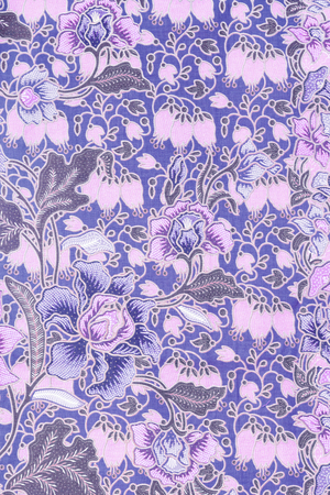 vintage style of tapestry flowers fabric pattern backgroundの写真素材