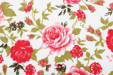 vintage style of tapestry flowers fabric pattern backgroundの写真素材