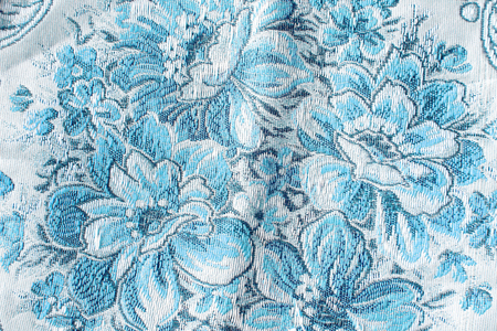 vintage style of tapestry flowers fabric pattern backgroundの写真素材
