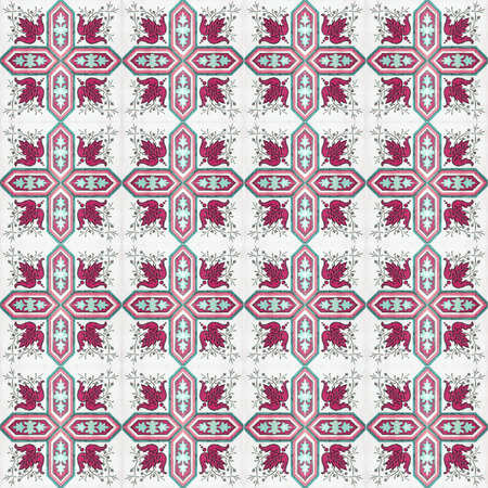 Old ceramic tiles patterns