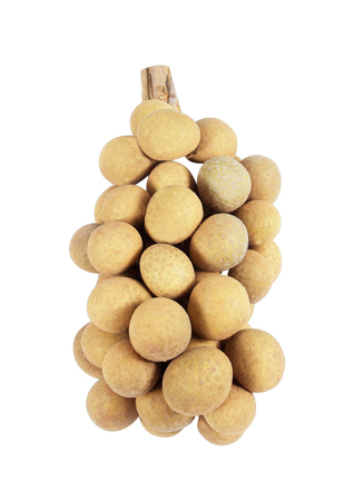Longan on a white background .の写真素材